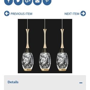 Modern Black and Gold Lantern Set